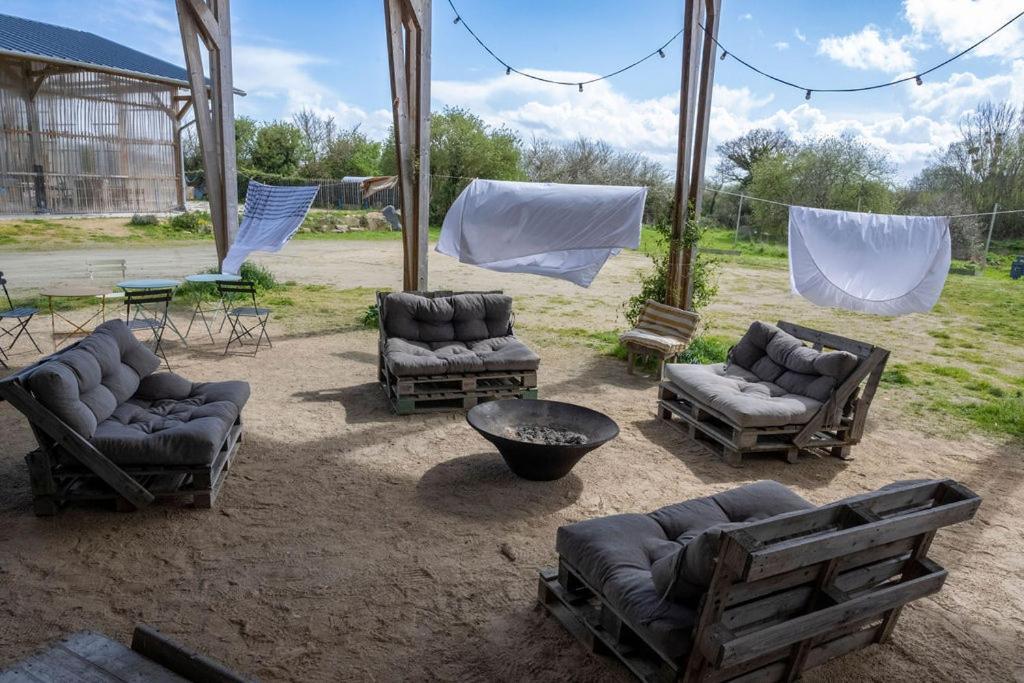 La Ferme Du Golf, Gite Atypique Et Artistique Lancieux Esterno foto