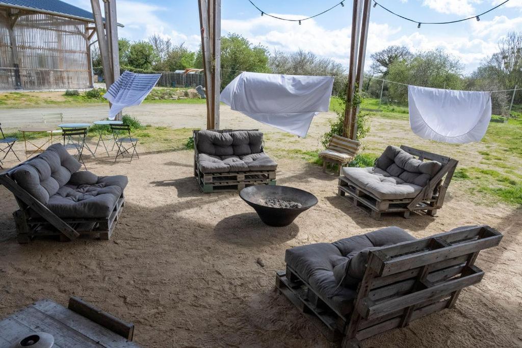 La Ferme Du Golf, Gite Atypique Et Artistique Lancieux Esterno foto